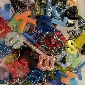 Huge Initial Keychain Destash 20/$40